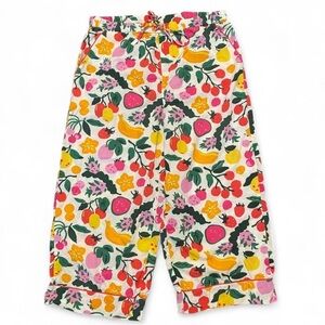Printfresh Sz Small Smoothie Time Fruit Print Cropped Pajama Pants